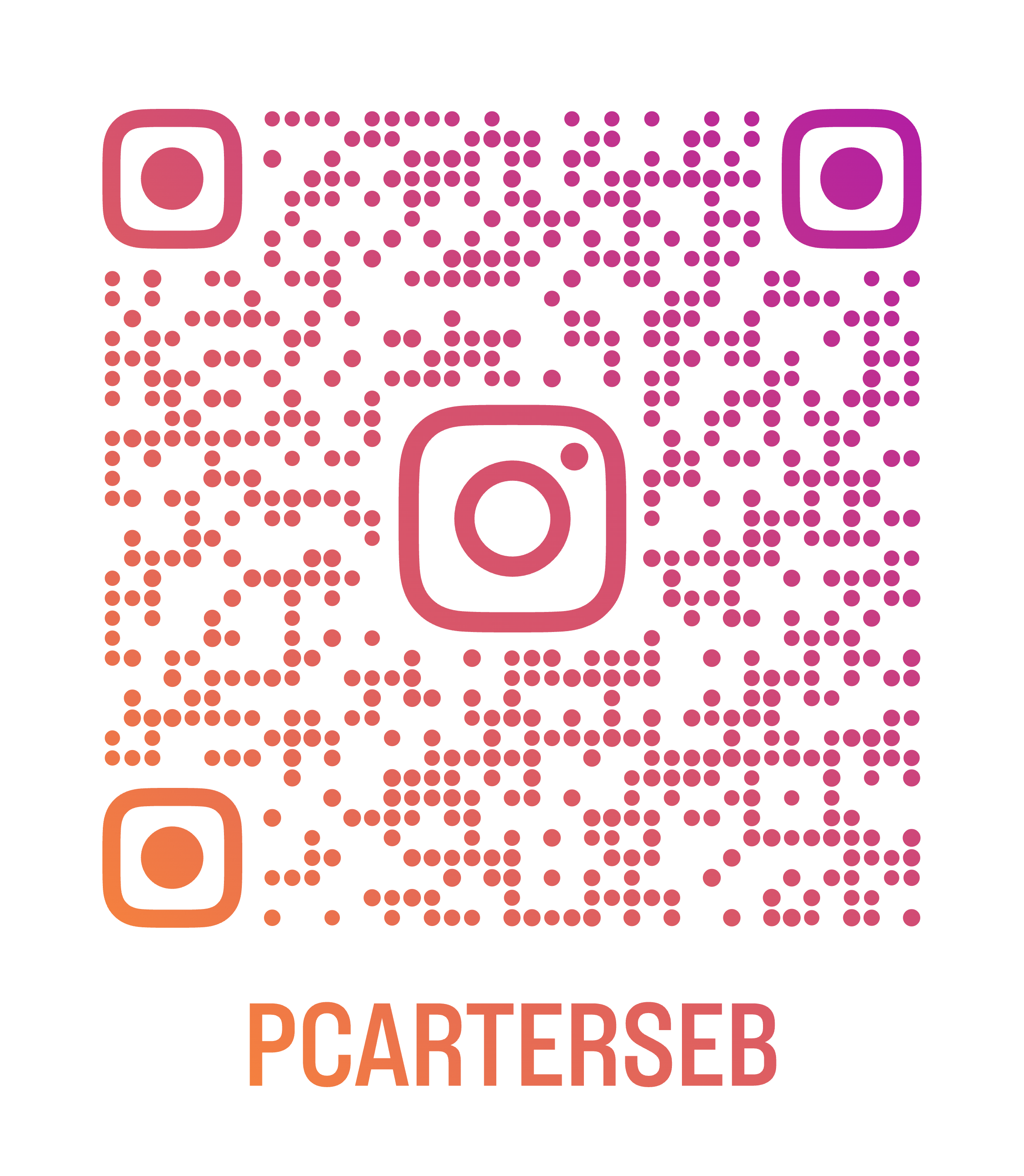 Instagram QR @pcarterseb